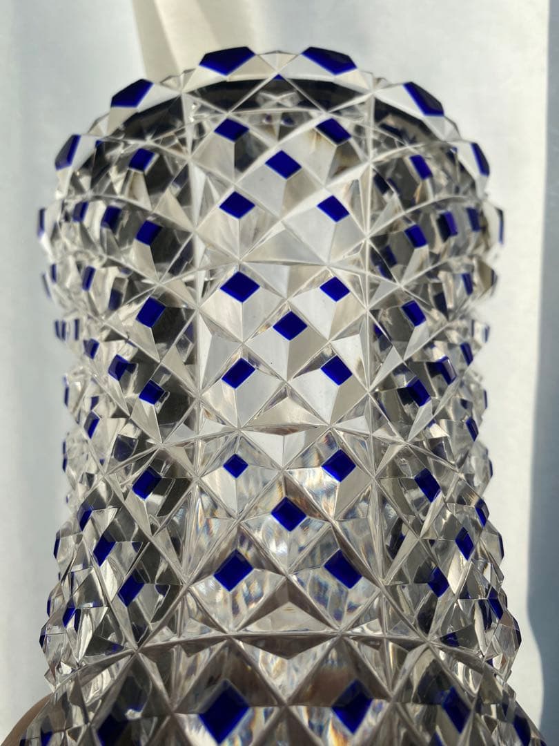 NORDBOHM 色被せ切子 クリスタルガラス　花瓶