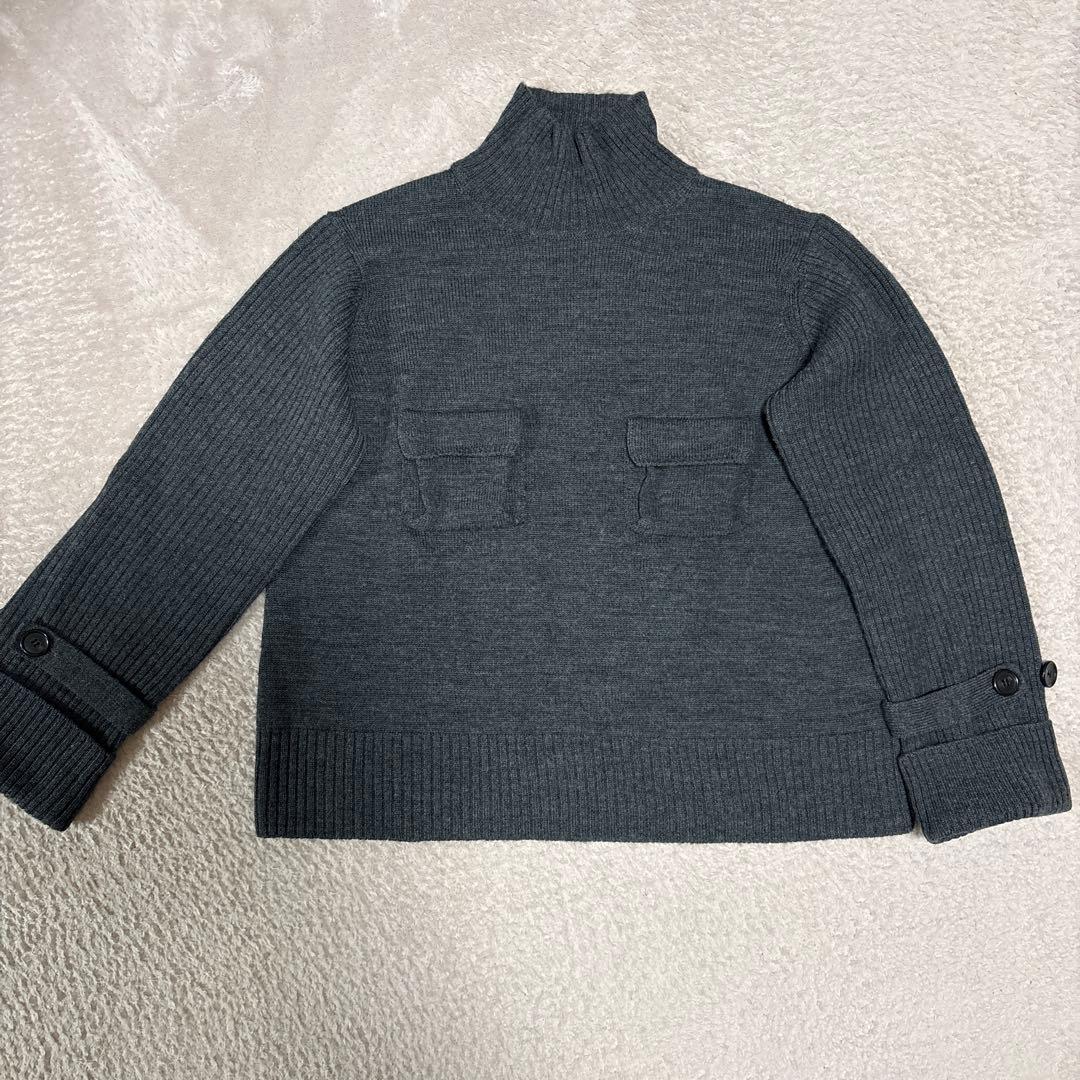 ★美品★ Y's ワイズ　ハイネックセーター　グレー　 フリーサイズ