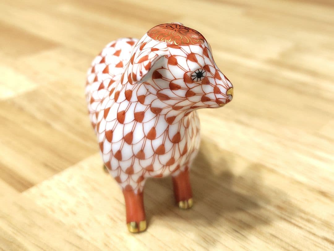 ☆美品☆ヘレンド 　羊　ひつじ　未年　干支　置物　フィギュリン