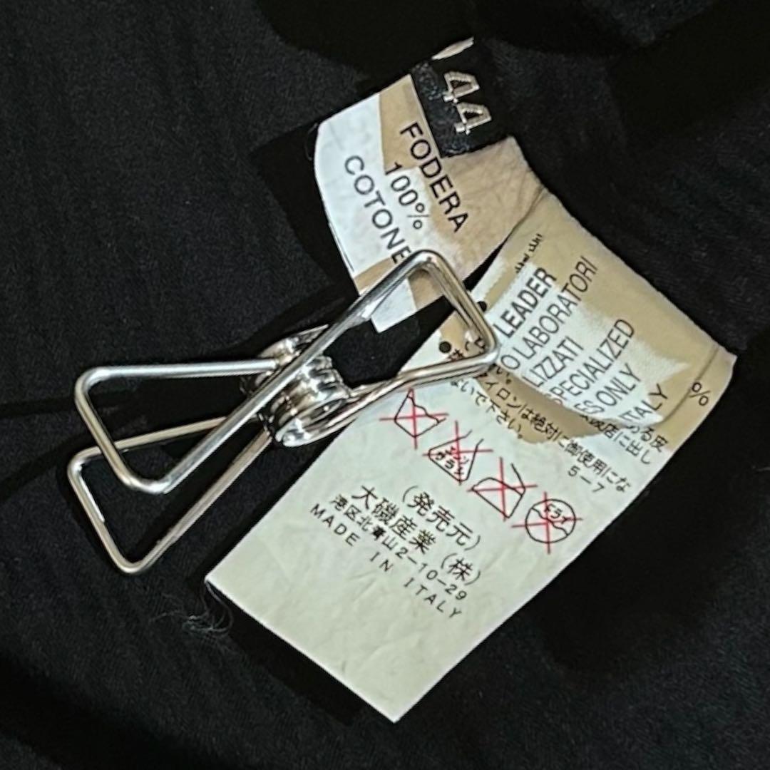 美品 マルコタリアフェリ 伊製 44 変形多連ジップ レザージャケット 焦茶 a