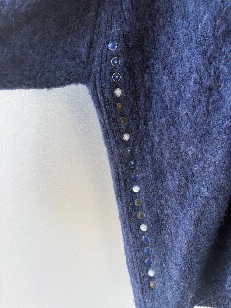 【名作】TOGA VIRILIS モヘアカーディガン 48 青 18AW 原宿店