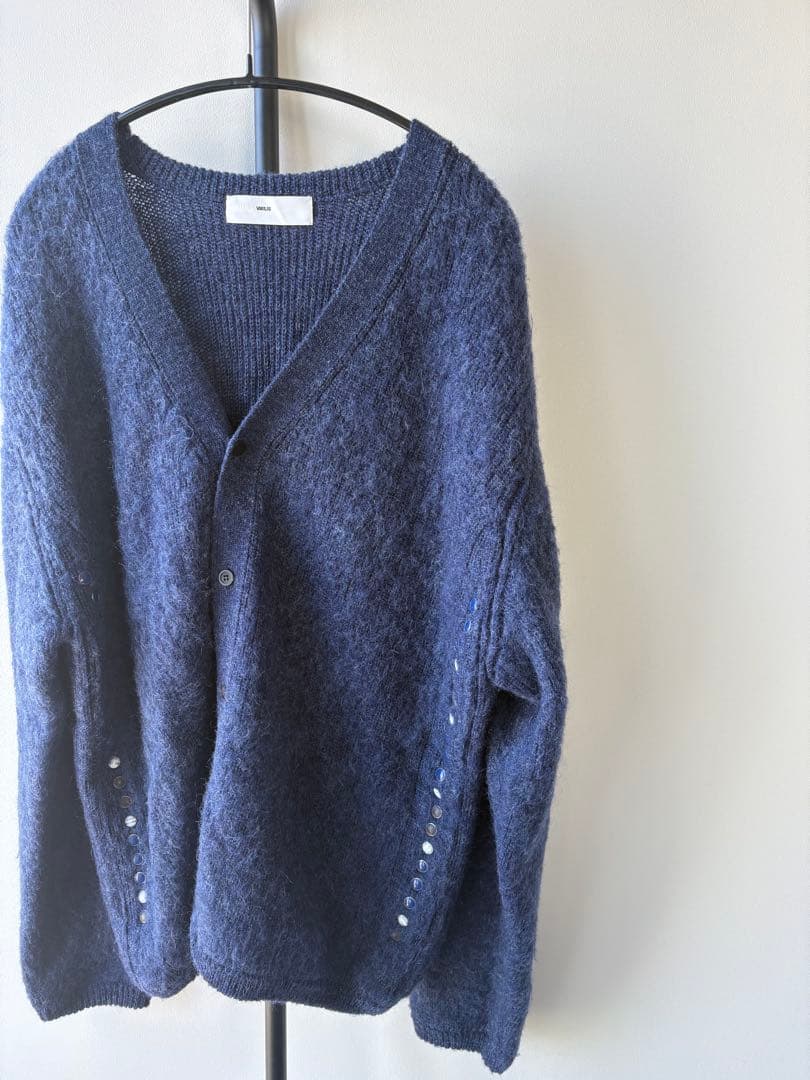 【名作】TOGA VIRILIS モヘアカーディガン 48 青 18AW 原宿店