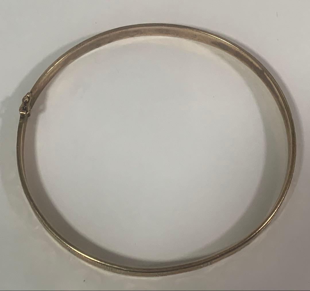 18K バングル ヴィンテージ 約幅0.5cm 内径6cm 約11g
