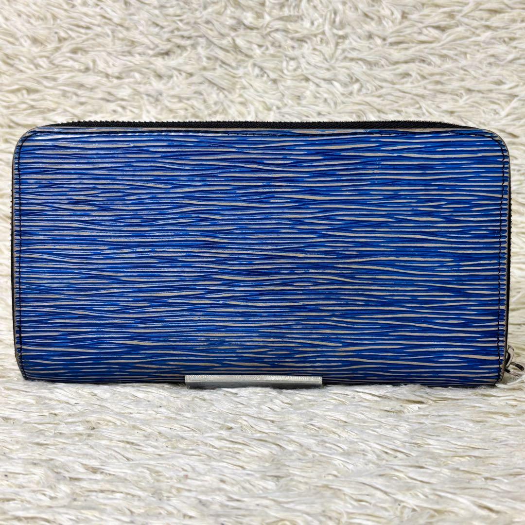 【美品】ルイヴィトン ジッピーウォレット エピ デニム M61862 長財布