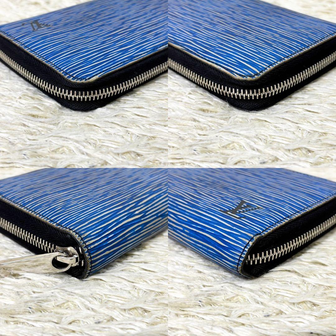 【美品】ルイヴィトン ジッピーウォレット エピ デニム M61862 長財布