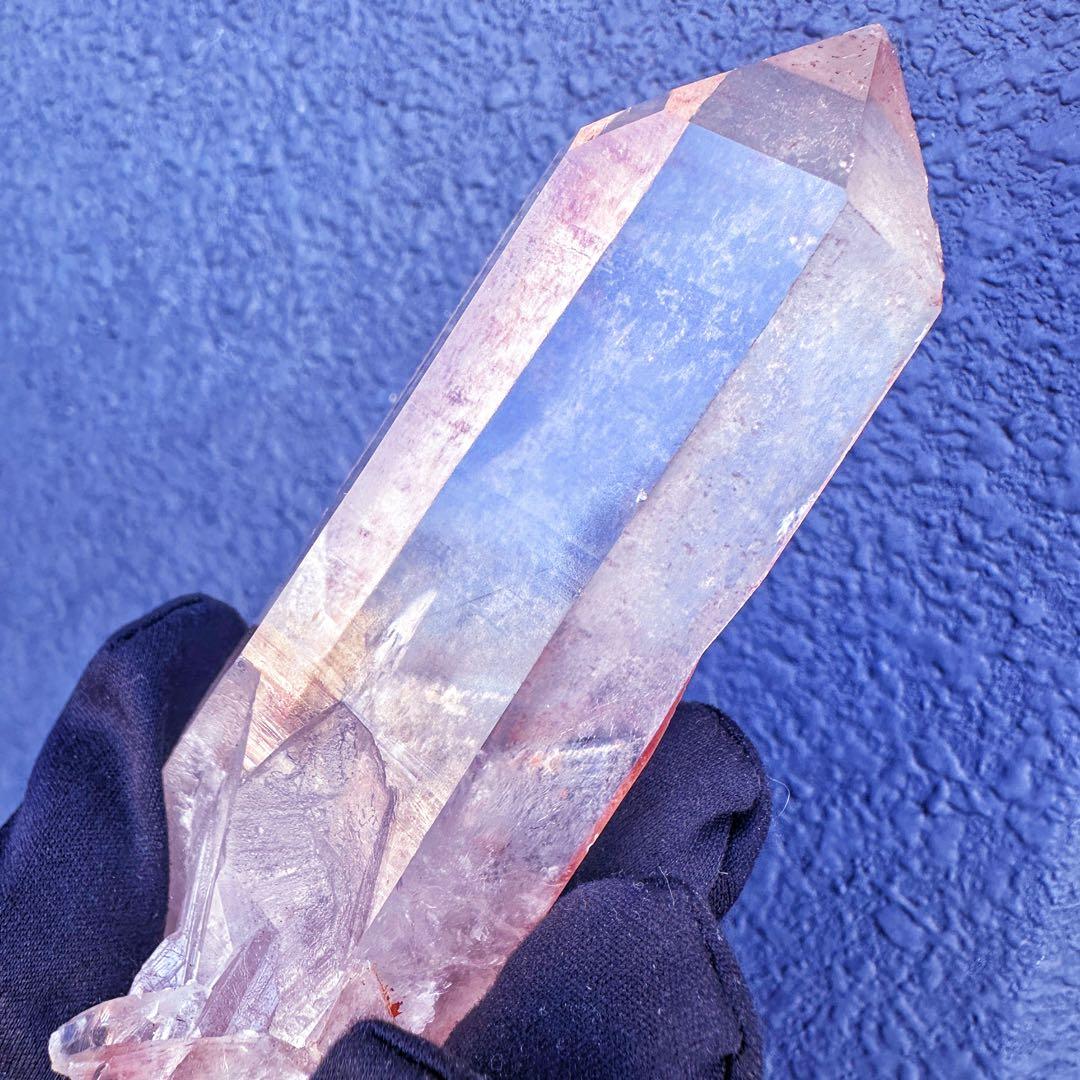 高透明度❗️超綺麗♡マニカラン産レインボー☆ピンクヒマラヤ水晶クラスターA1476