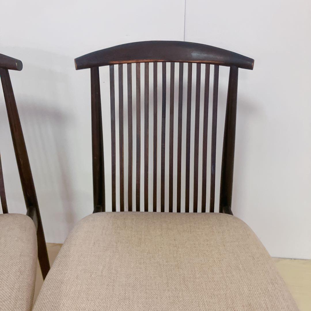 飛騨産業　オールド　キツツキ　ダイニングチェア　2脚セット　木製チェア　レトロ