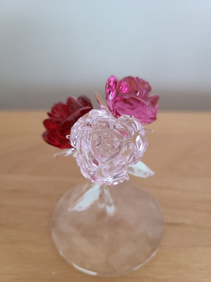 スワロフスキー　フィギュリン　ローズブーケ　薔薇