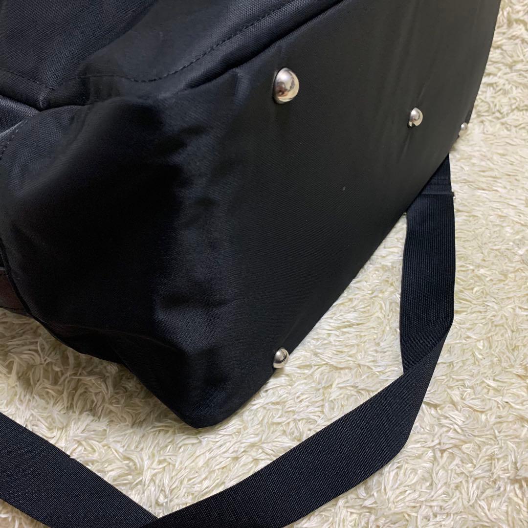 美品　アニエスベー　2way ボストンバッグ　ブラック