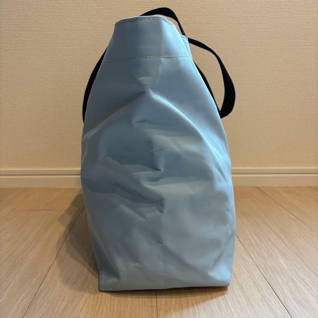 【美品】エブリシャプリエ　トートバック　大型　大容量　ライトブルー　イエロー