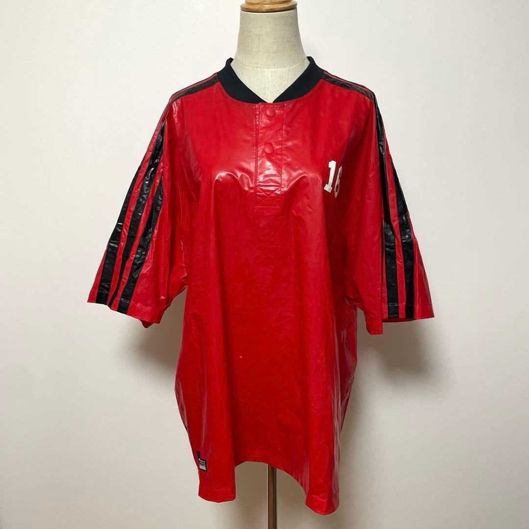 訳あり adidas アディダス 半袖シャツ Lサイズ レッド 2XO