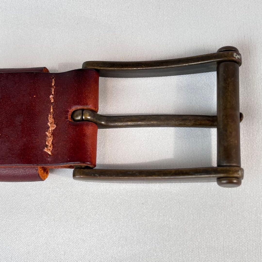 DIESEL レザーベルト 本革 ブラウン 85/34