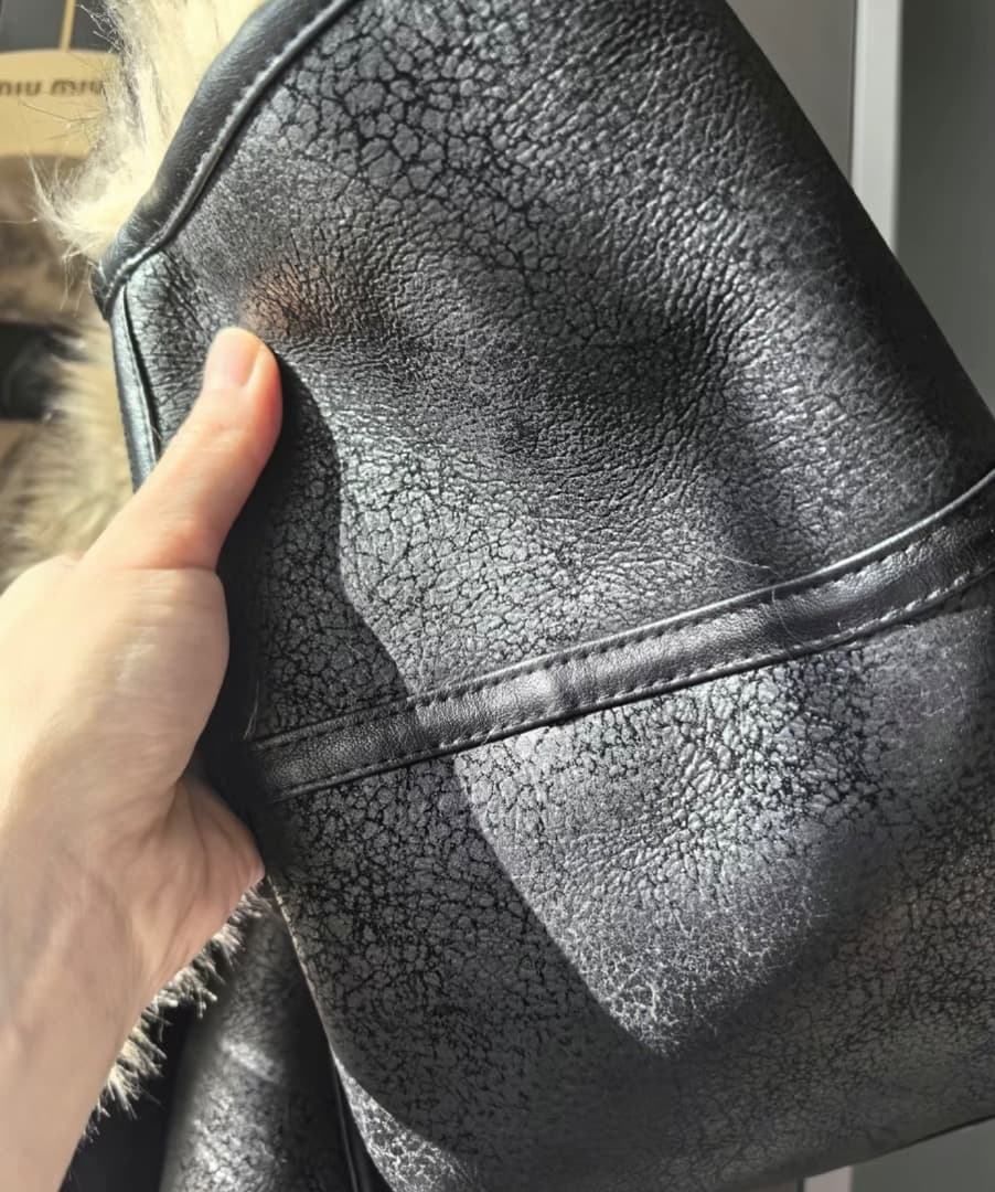 ジャケット・アウター OPEN YY Reversible Faux-Leather Jacket