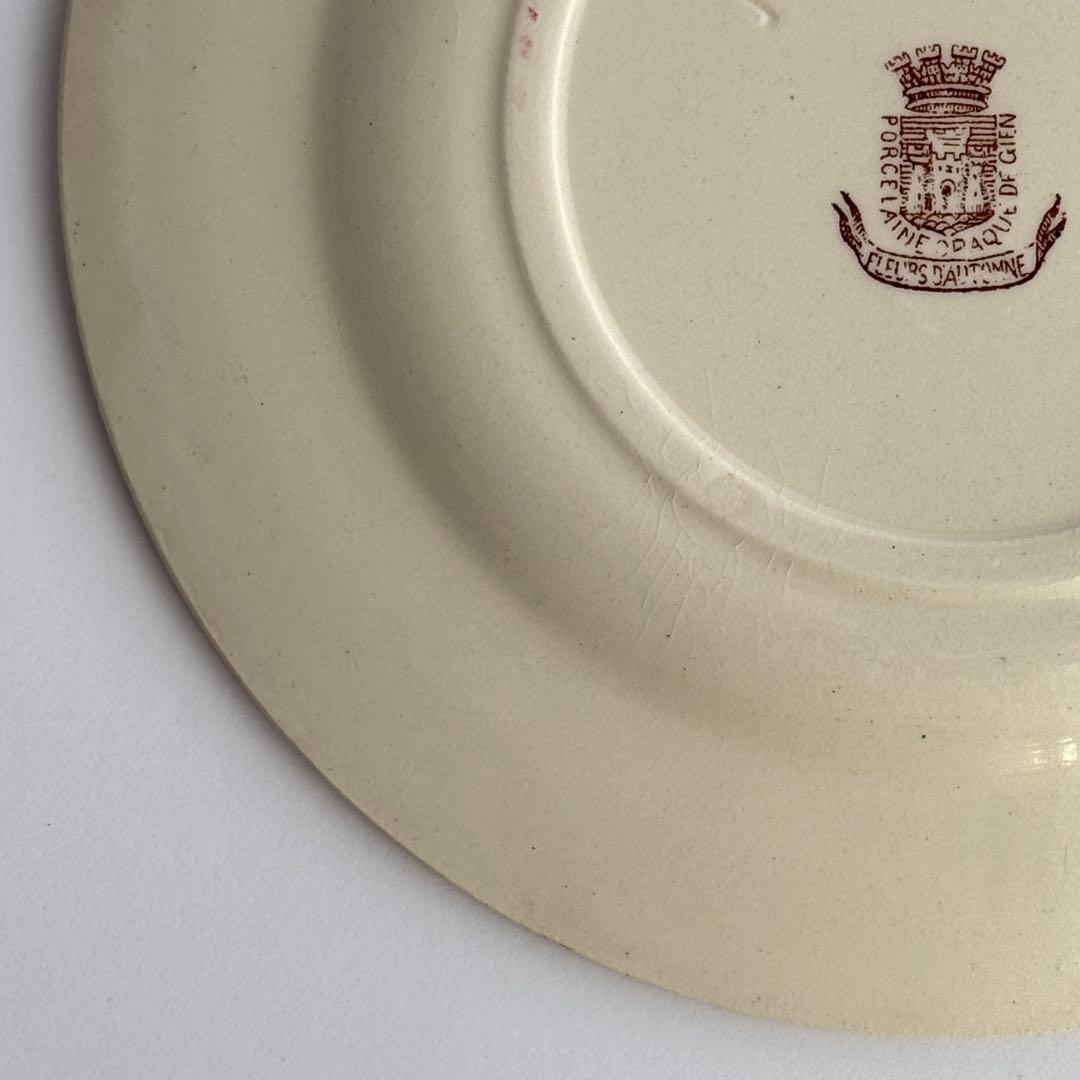 フランスアンティーク　Gien 秋の花　 FLEURS D'AUTOMNE