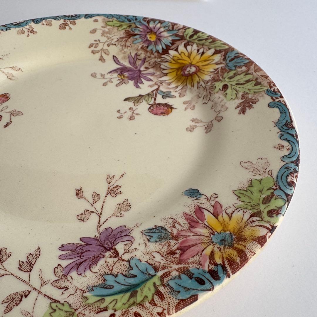 フランスアンティーク　Gien 秋の花　 FLEURS D'AUTOMNE