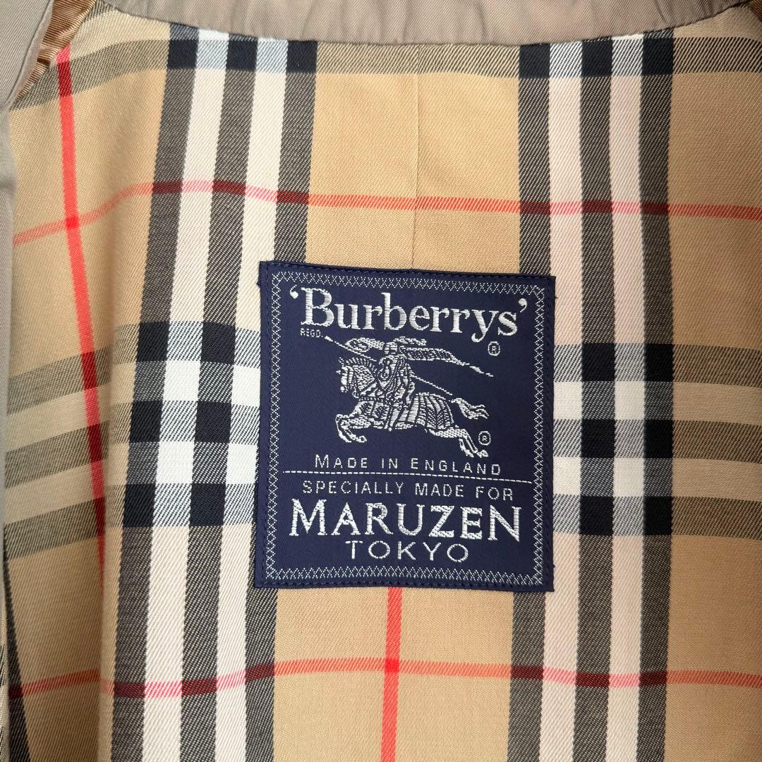 【一枚袖】Burberrys ステンカラーコート 丸善 コットン100%