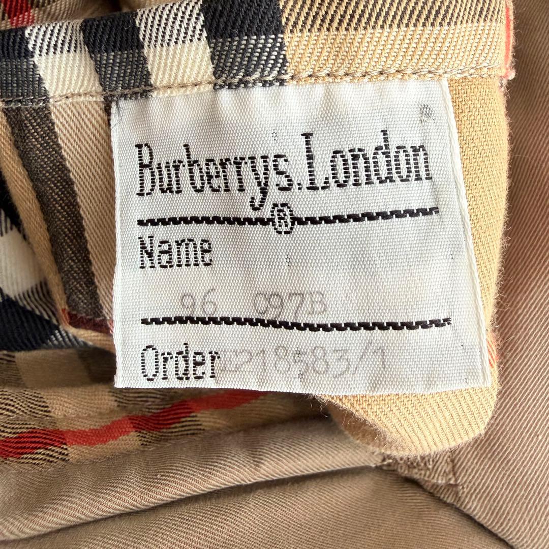 【一枚袖】Burberrys ステンカラーコート 丸善 コットン100%