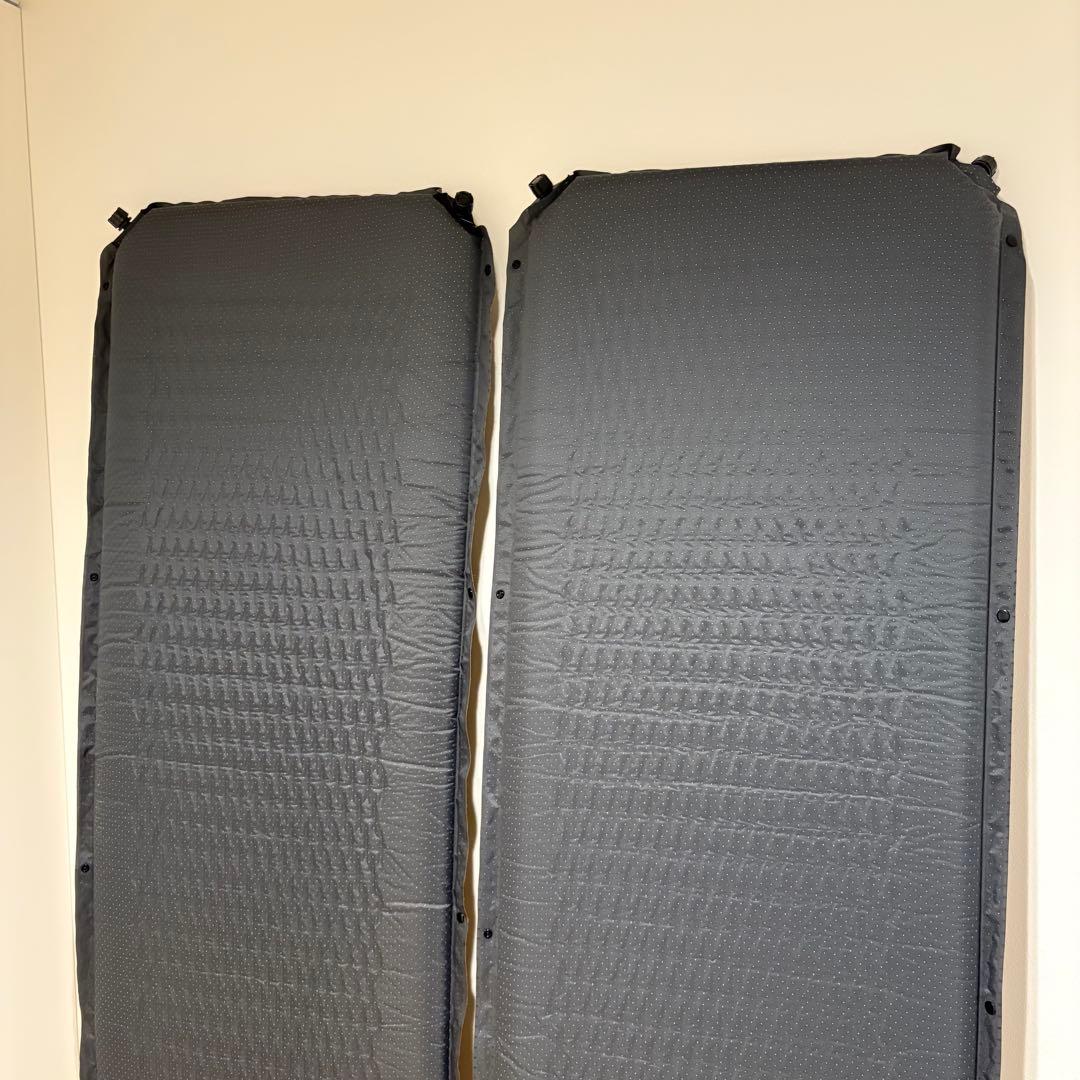 WAQ マット 8cm 厚手 2枚セット インフレータブル キャンプ 車中泊用
