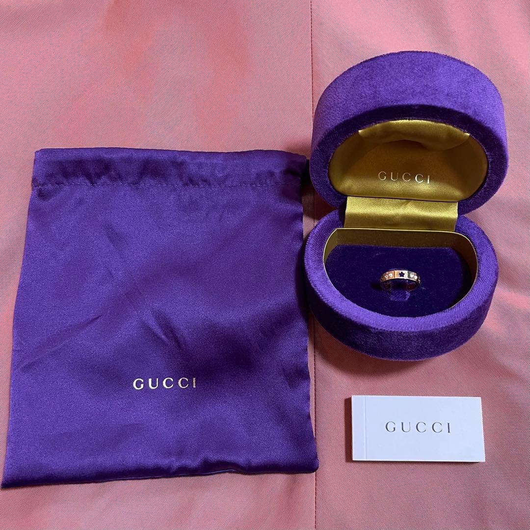 【bear.T】GUCCI グッチゴールド スターダイヤモンド リング