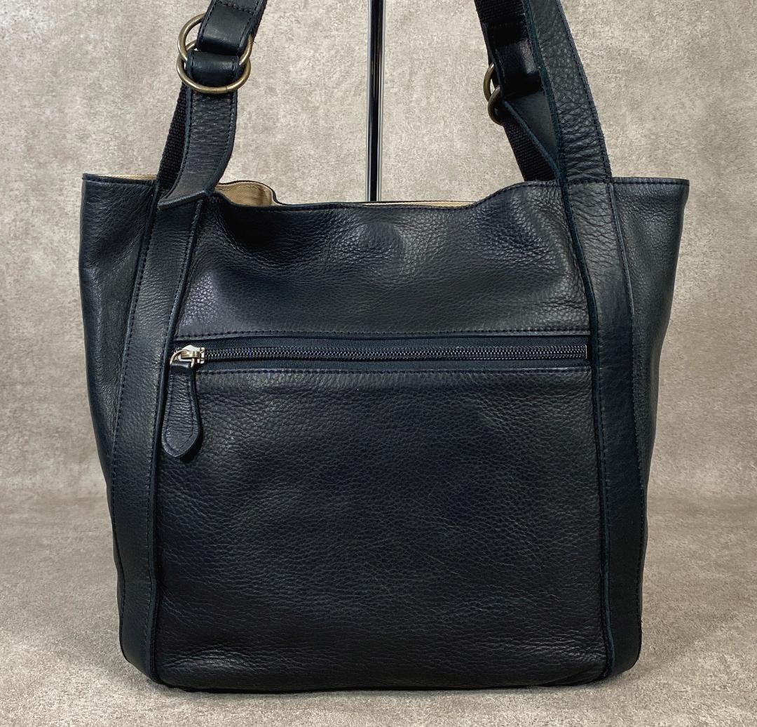【未使用】 Dakota ダコタ ラポール 牛革 日本製 トートバッグ ブラック