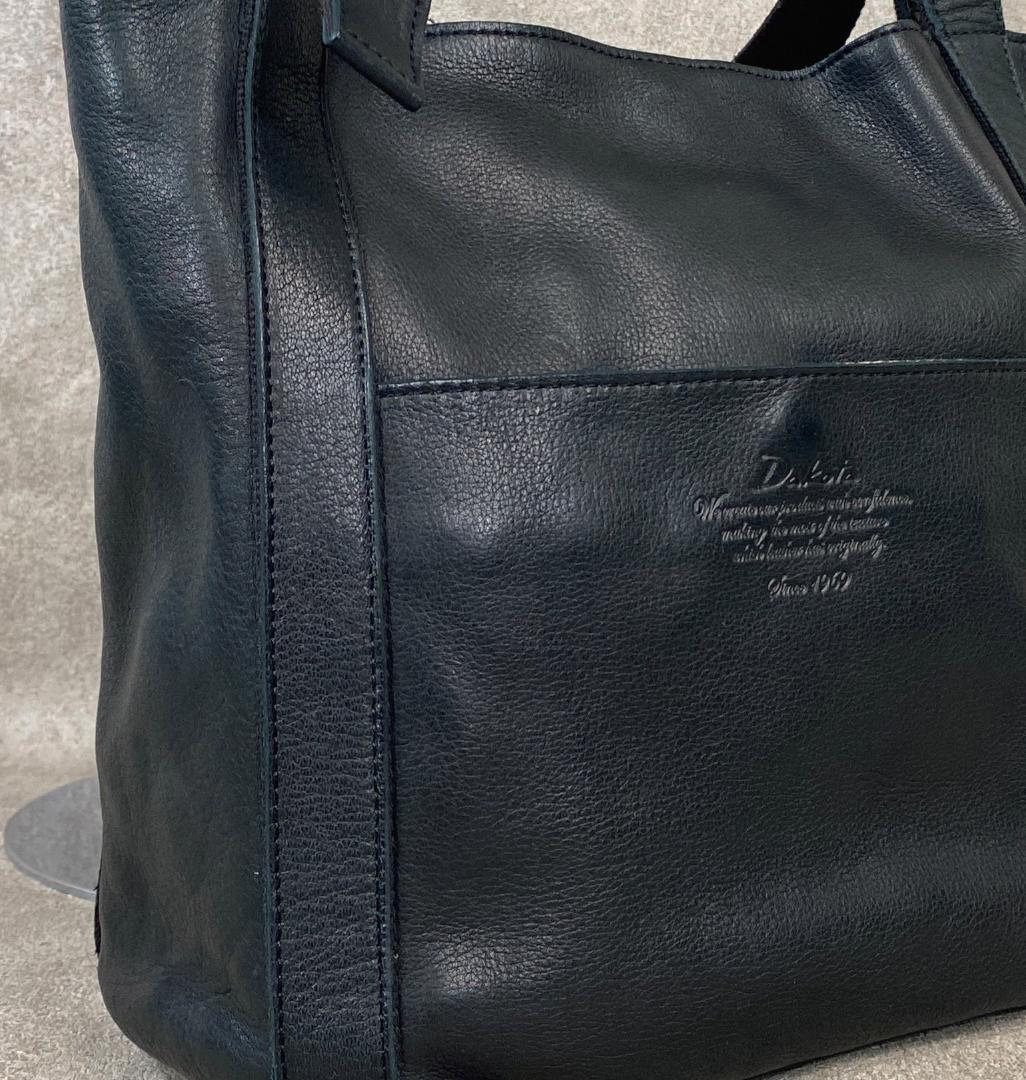【未使用】 Dakota ダコタ ラポール 牛革 日本製 トートバッグ ブラック