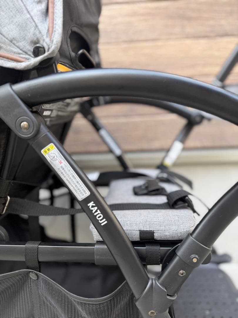 二人乗り　カトージ　ベビーカー 2-Seater 2シーター（グレー）