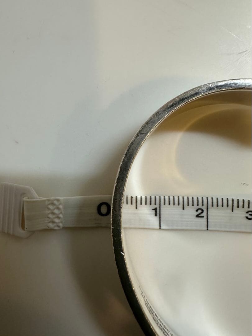 Burberry シルバー925バングル 2本ライン デザイン（中古品）