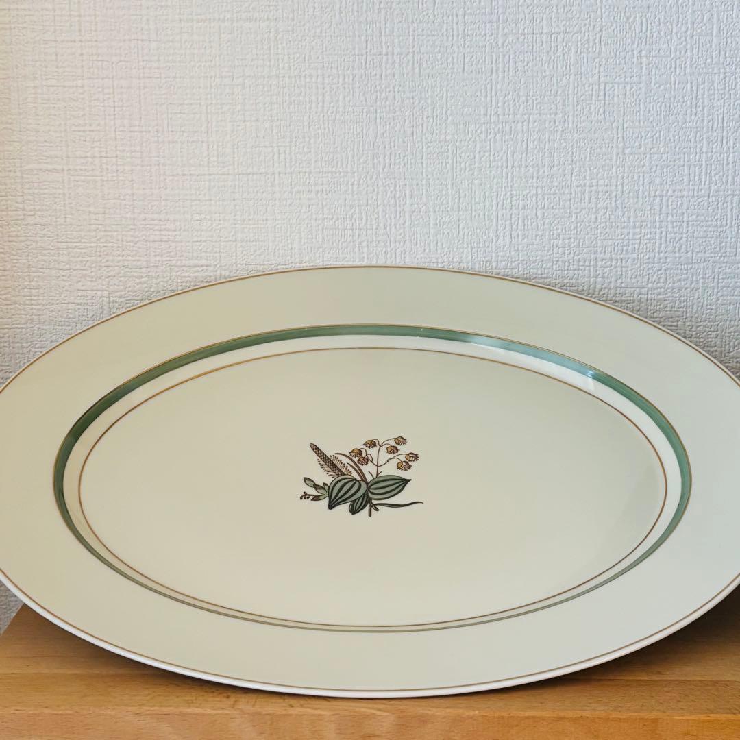 ＊⚫︎アンティーク　ヴィンテージ　ロイヤルコペンハーゲン　オーバルプレート　大皿和