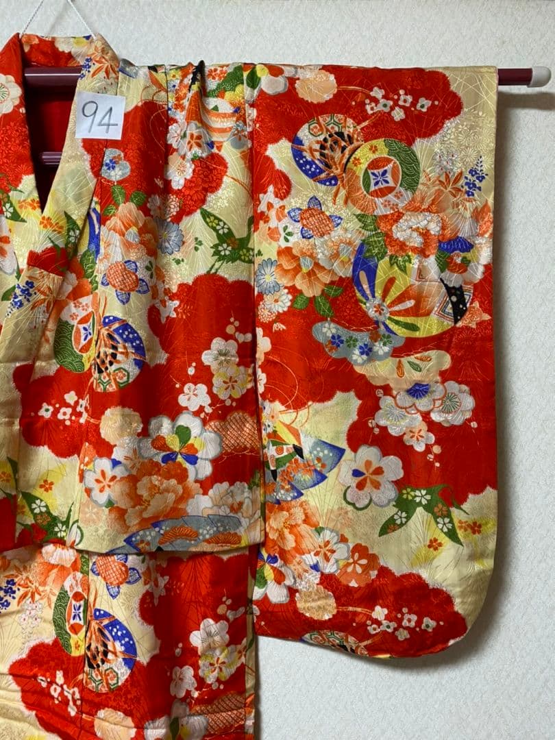 No.94アンティーク子供着物綺麗です。着丈92センチ裄丈47センチ