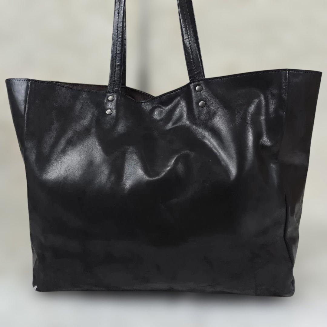 ✨希少美品✨ ビースリーラボ トートバッグ レザー 肩掛け A4可能 黒