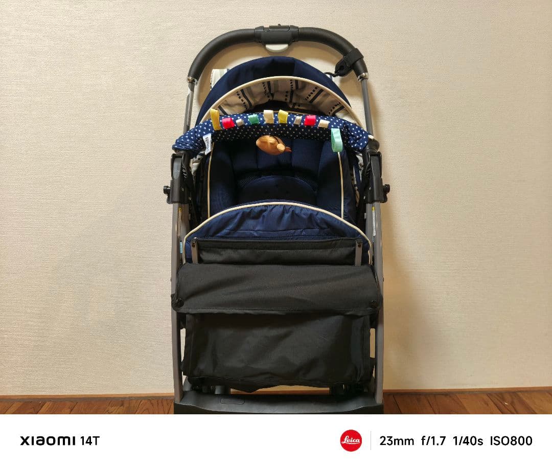 極美品 Aprica アップリカ ベビーカー ラクーナクッション ネイビー