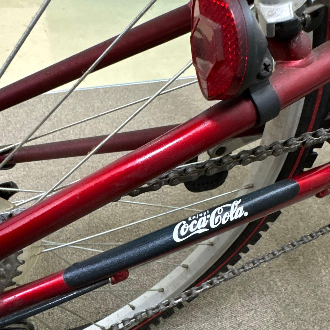 PEUGEOT マウンテンバイク 赤 Coca-Colaロゴ付き