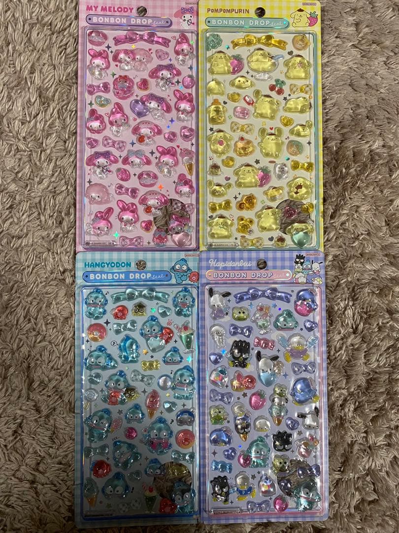 【正規品】サンリオ第2弾 ボンボンドロップシール コンプセット【週末限定値下げ】