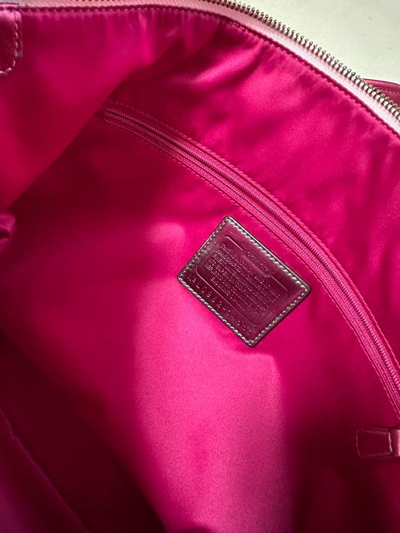 coach poppy y2kコーチ トートバッグ ピンク ゴールド ハート