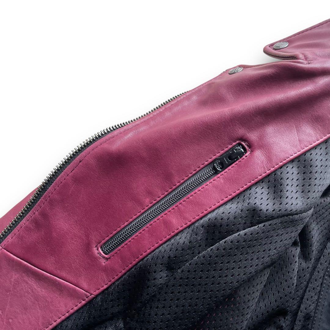 美品 定価111,731円 レディース ハーレーダビットソン レザーライダースL