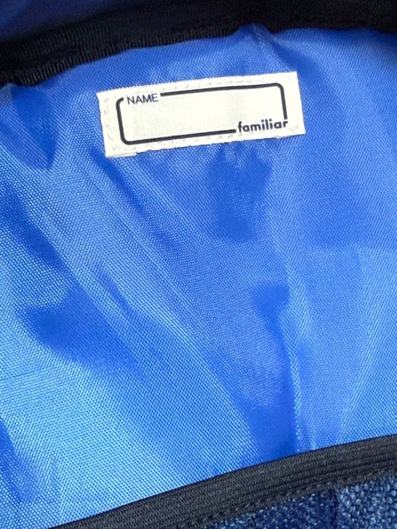 美品、familiar リュックサック (M) ネイビー