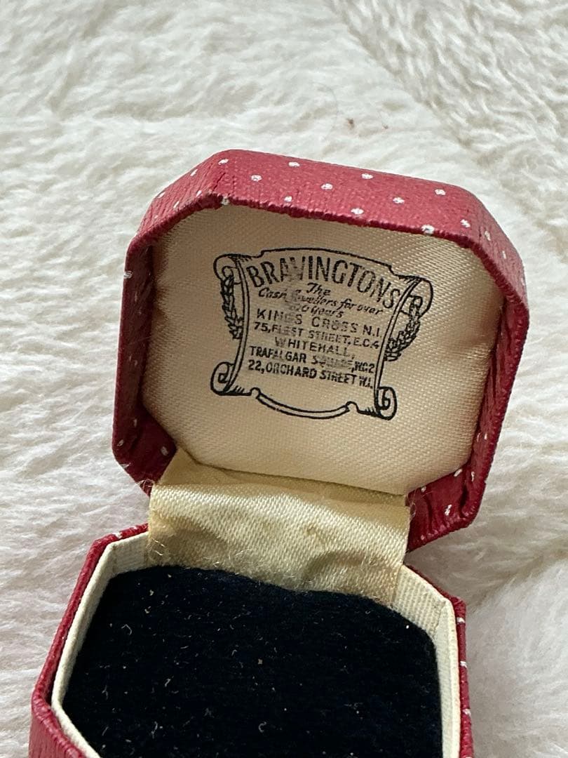 ヴィンテージアクセサリーケースBravington's 赤い六角形