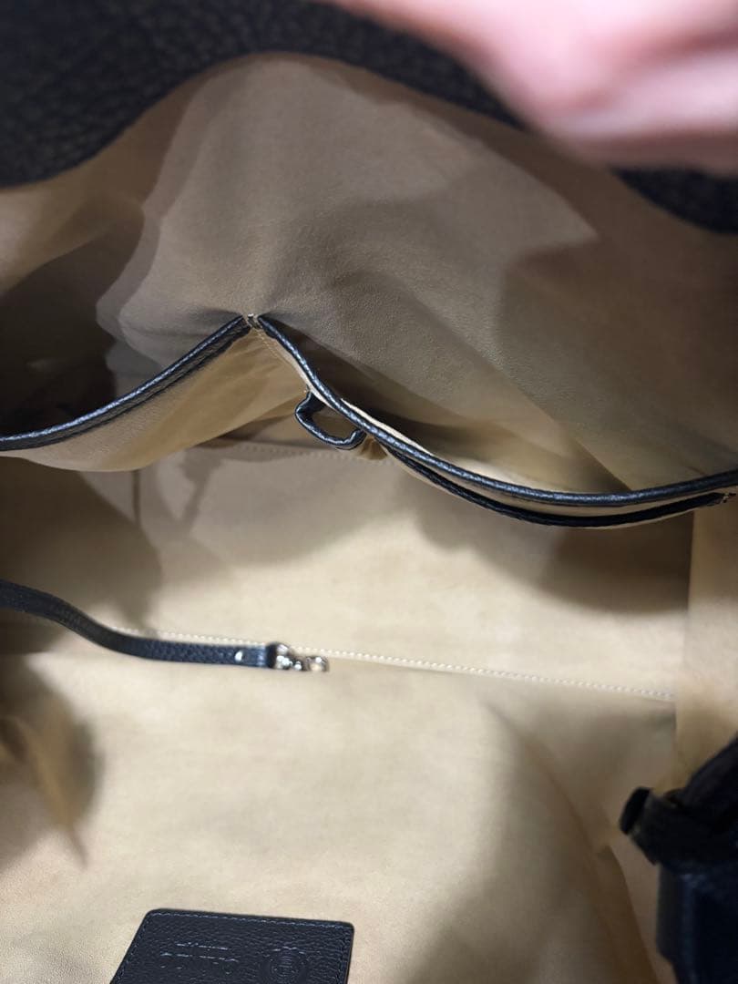 よっしーGANZO フレンチカーフ トートバッグ（L） ブラック