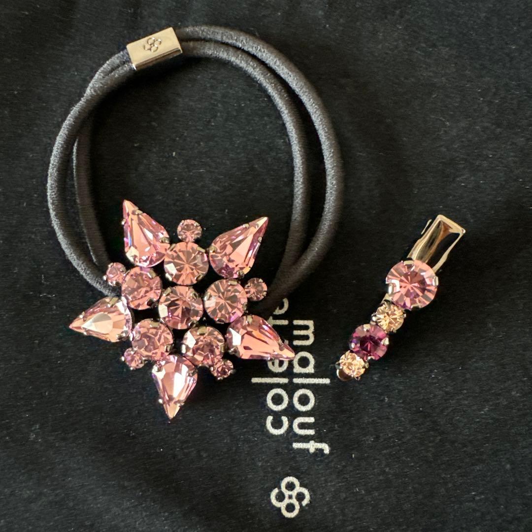 コレットマルーフ ラインストーン スターポニー クリップ 2点セット