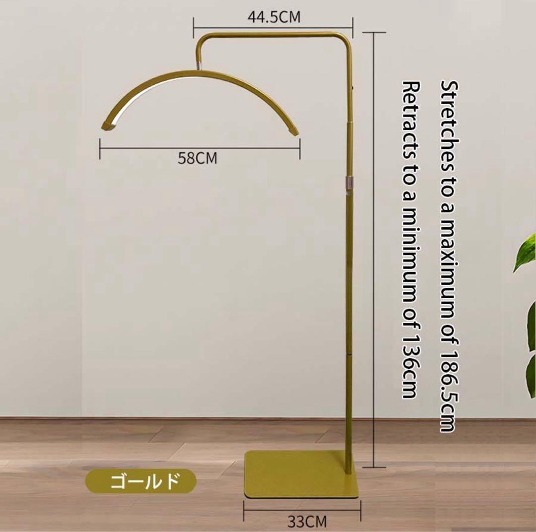 まる　ハーフムーンスタンドライト　ゴールド