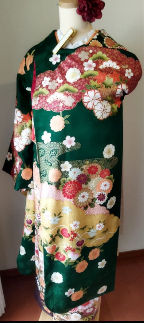 upi様　402.振袖7点セット　正絹　フルセット　成人式