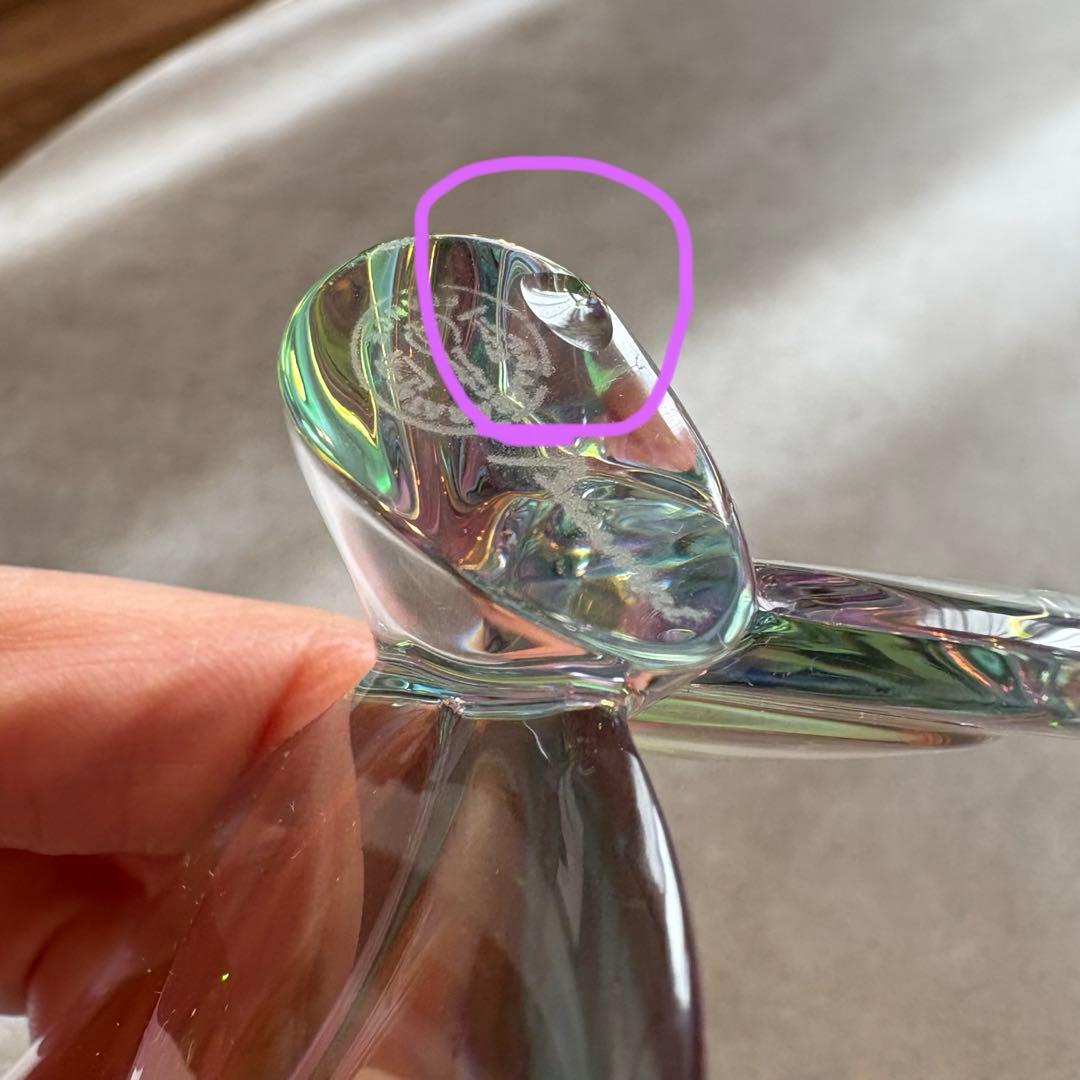 最終値下げ　baccarat　バカラ　ラッキーバタフライ イリゼクリア