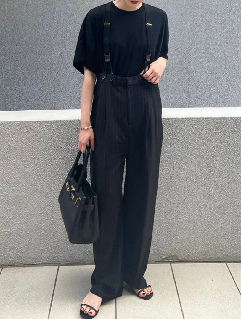 Curensology カレンソロジー　サスペンダー　パンツ