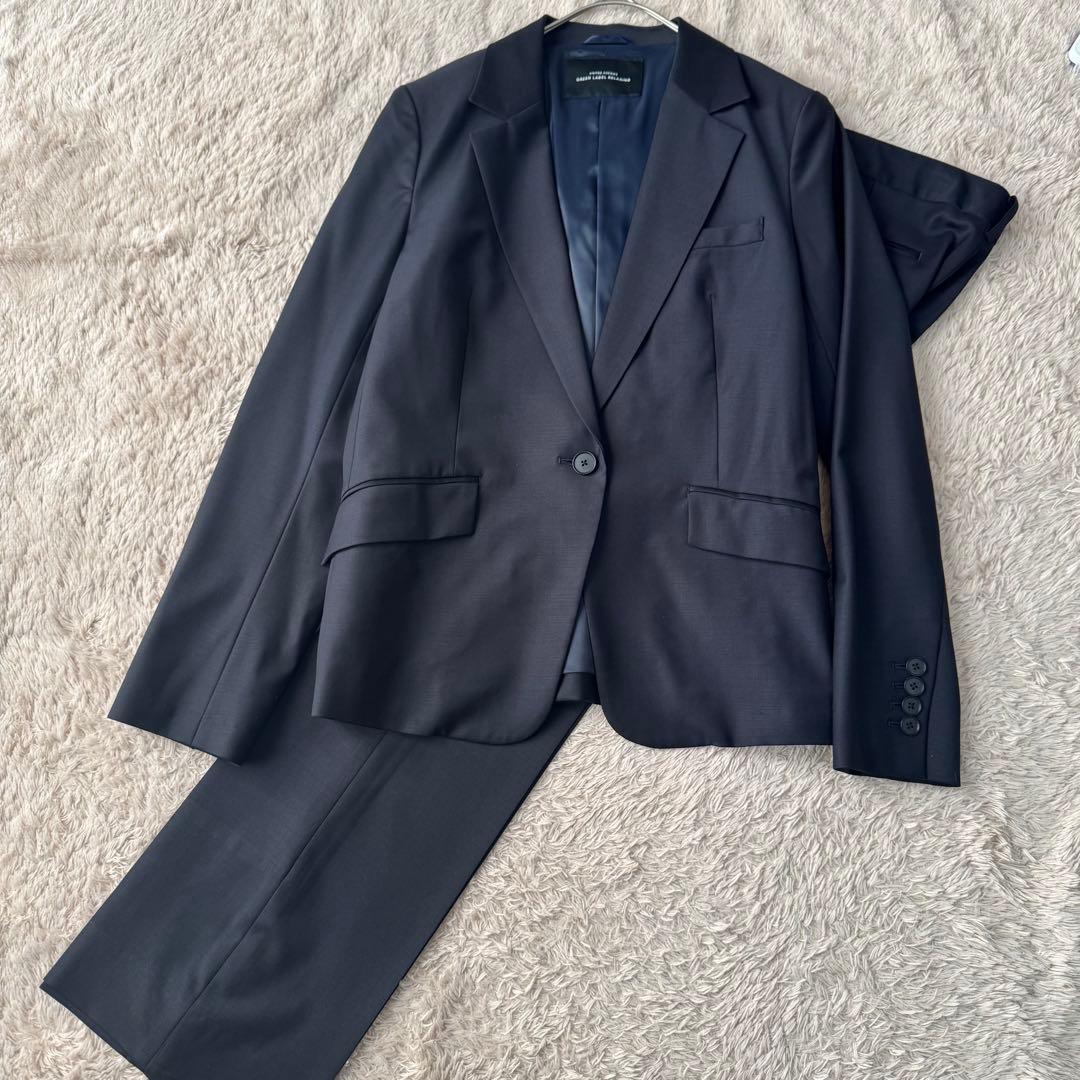 【高級生地】ユナイテッドアローズ グリーンレーベル パンツスーツ上下 秋冬春用