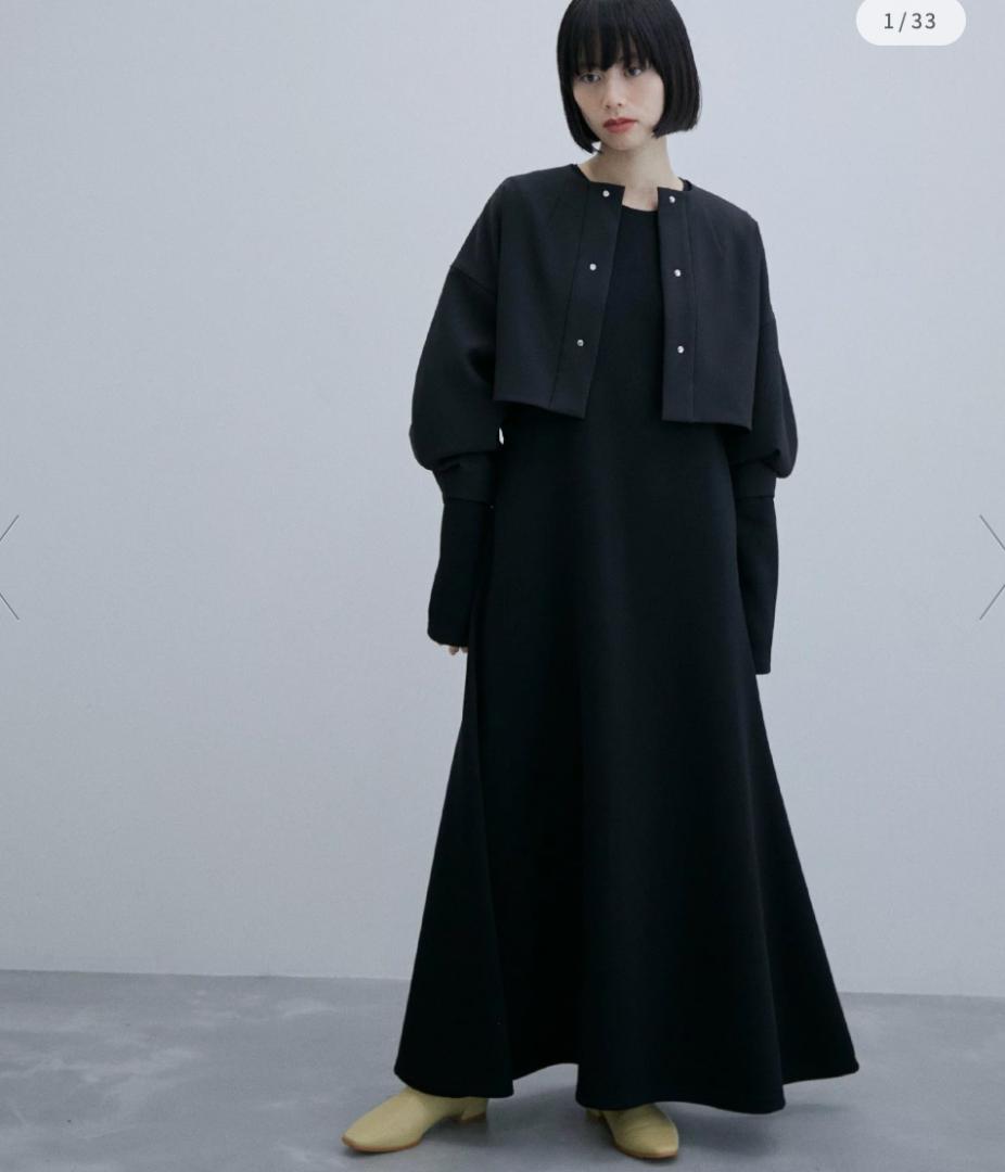 ADAM ET ROPE' ショートジャケットコンビリブワンピース