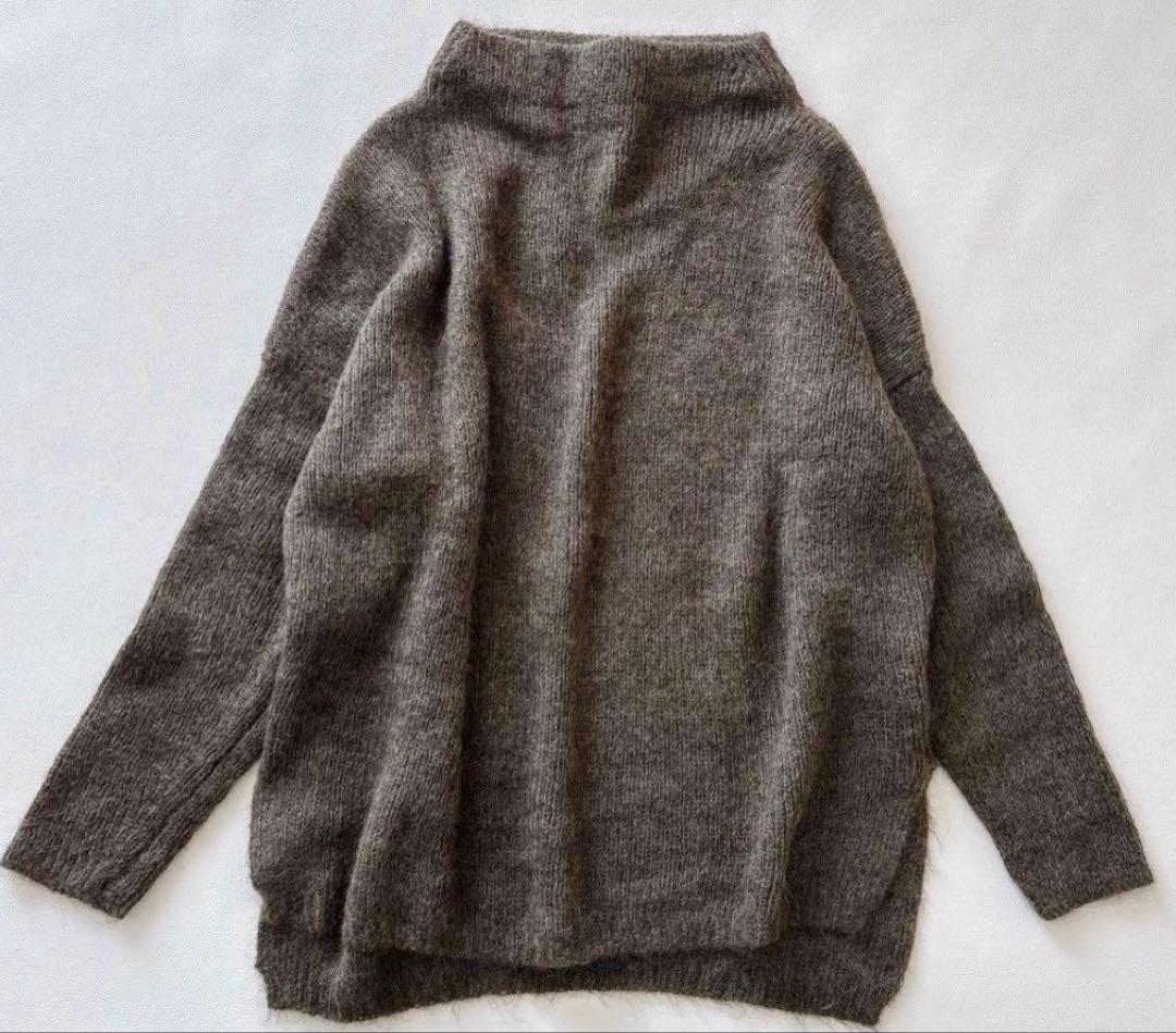 アパルトモン ドゥーズィエムクラス ボトルネック モヘアニット モカ 完売