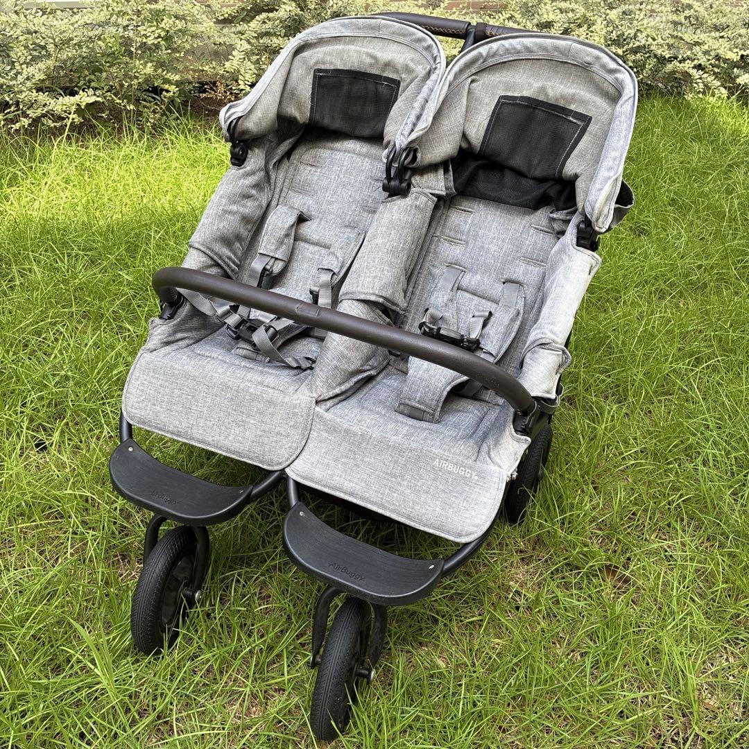 ✨エアバギーココダブルフロムバース✨　グレー 双子 年子 バギー ベビーカー