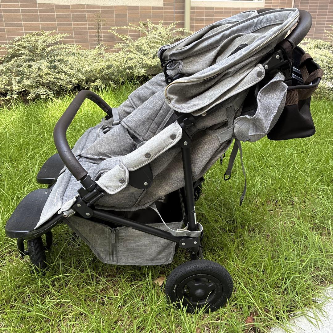 ✨エアバギーココダブルフロムバース✨　グレー 双子 年子 バギー ベビーカー