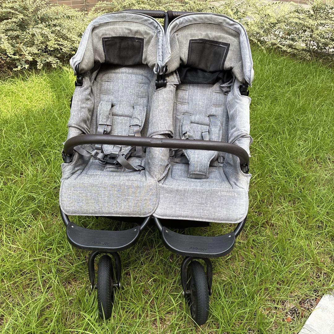 ✨エアバギーココダブルフロムバース✨　グレー 双子 年子 バギー ベビーカー