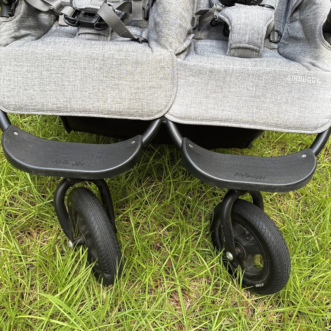 ✨エアバギーココダブルフロムバース✨　グレー 双子 年子 バギー ベビーカー